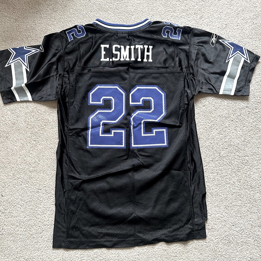 Dallas Cowboys Emmitt Smith youth L jersey black
